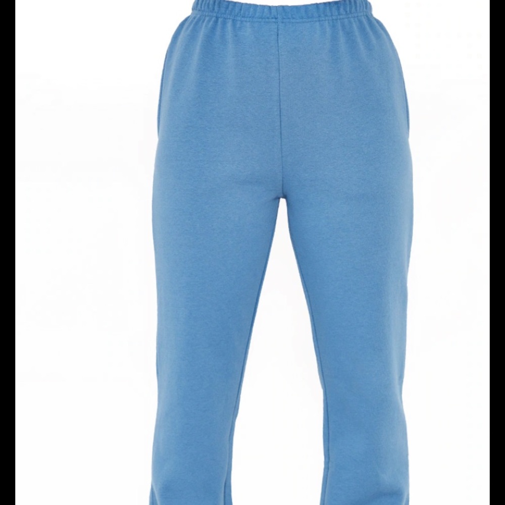 Dusty Blue Basic Cuffed Jogger